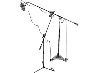 Neuman U47 Microphone 3D Model