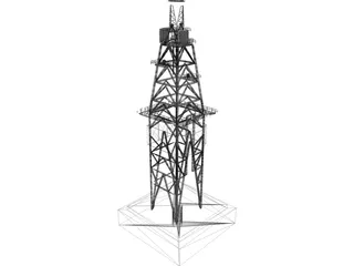 Drill Rig 3D Model