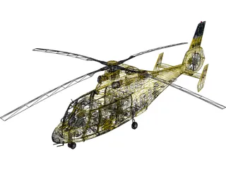 Eurocopter AS-365 Dauphin 3D Model