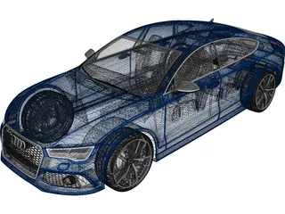 Audi RS7 Sportback (2016) 3D Model