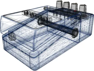 Boss CS3 Guitar Effects Pedal 3D Model