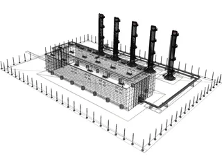 Factory 3D Model