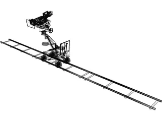 Camera on Dolly 3D Model