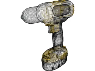 DeWalt Drill 3D Model