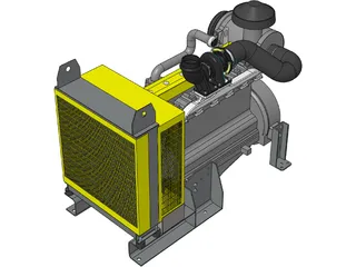 John Deere Engine 3D Model