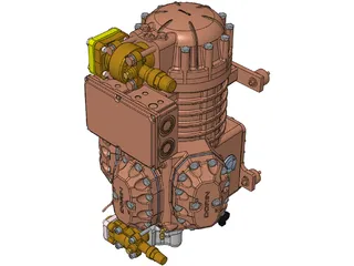 Dorin SE326 Compressor 3D Model