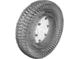 Airless Tire 3D Model