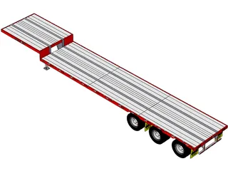 Dropdeck Trailer 3D Model