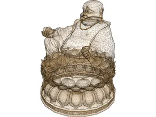 Oriental Buddha 3D Model
