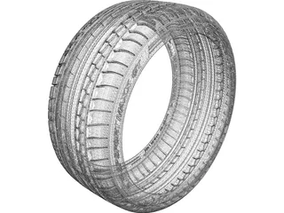 Dunlop Sport Maxx GT Tire 3D Model