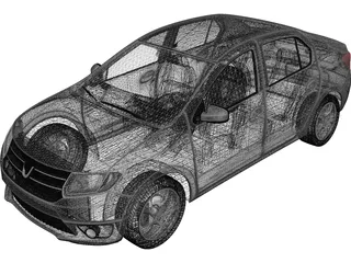 Dacia Logan (2013) 3D Model