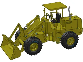 Wheel Loader 3D Model