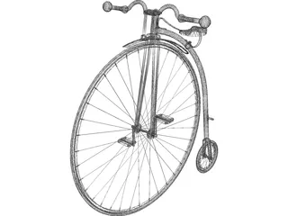 Bicycle Old 3D Model