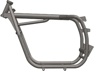 BMW 2V R series frame R80/R100 3D Model