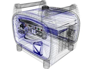 Yamaha EF2400iS Generator 3D Model