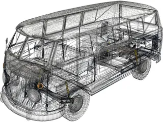 Volkswagen T1 (1967) 3D Model