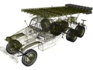 MLRS BM13 Katusha 3D Model