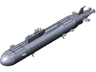 K-141 Submarine 3D Model