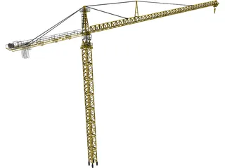 Leibherr 550 Tower Crane 3D Model