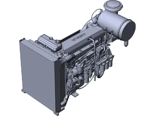 Volvo Penta TAD1362VE Engine 3D Model