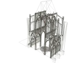 Notre Dame Reims 3D Model