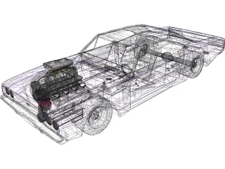 Plymouth GTX Mod 3D Model