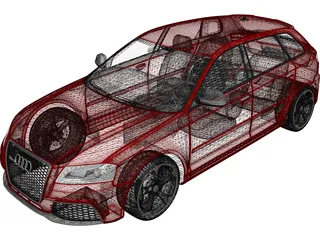 Audi RS3 Sportback (2012) 3D Model