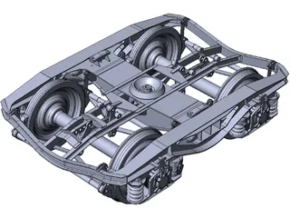 Train Bogie Y25 3D Model