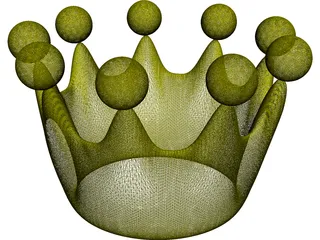 Cartoon Crown 3D Model