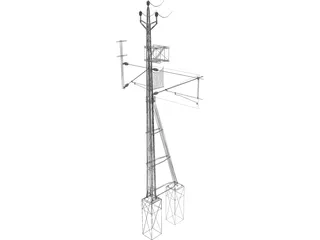 Powerpoles 3D Model