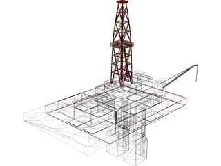 Oil Platform 3D Model