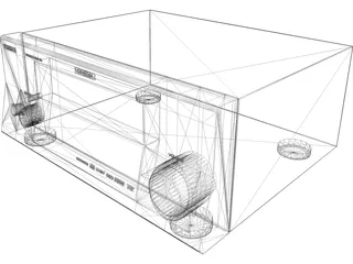 Yamaha Amplifier 3D Model