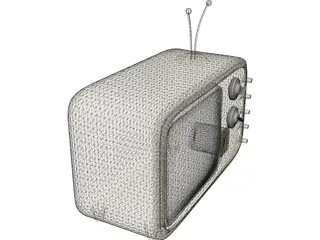 Older Model Television 3D Model