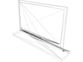 Sony Flat Screen Monitor 3D Model