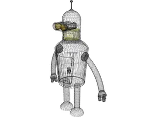 Futurama Bender 3D Model