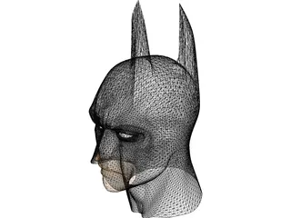Batman Cowl and Face 3D Model
