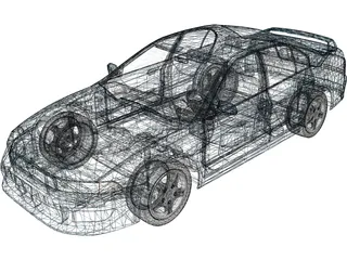 Mitsubishi Galant VR6 3D Model