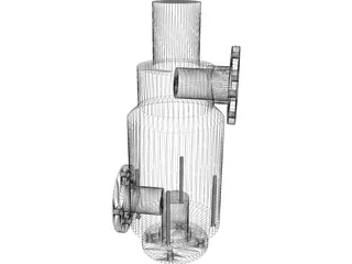 Rotary Strainer 3D Model