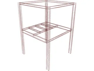 Steel Scaffolding 3D Model