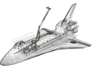 Space Shuttle Discovery 3D Model