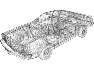 Ford Mustang (1976) 3D Model