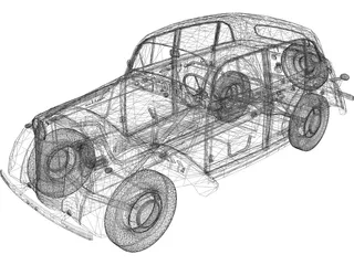 AZLK/Moskvitsch 400 3D Model