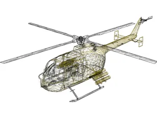 MBB BO 105 3D Model