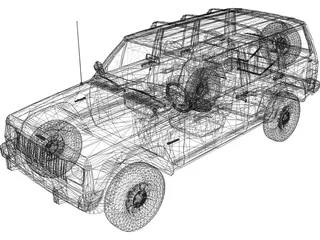 Jeep Cherokee XJ 3D Model