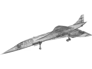 Concorde 3D Model