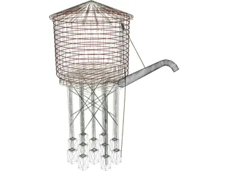 Water Tower 3D Model