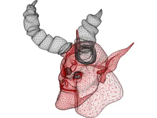 Demon Head 3D Model