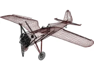 PZL P.11C 3D Model