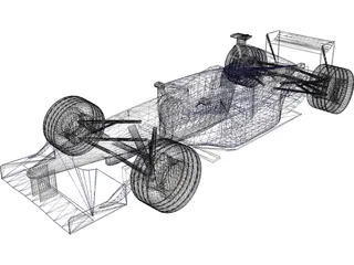 F1 Car Williams (2001) 3D Model