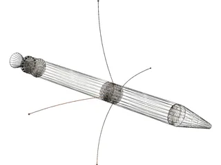 Explorer 1 Probe 3D Model